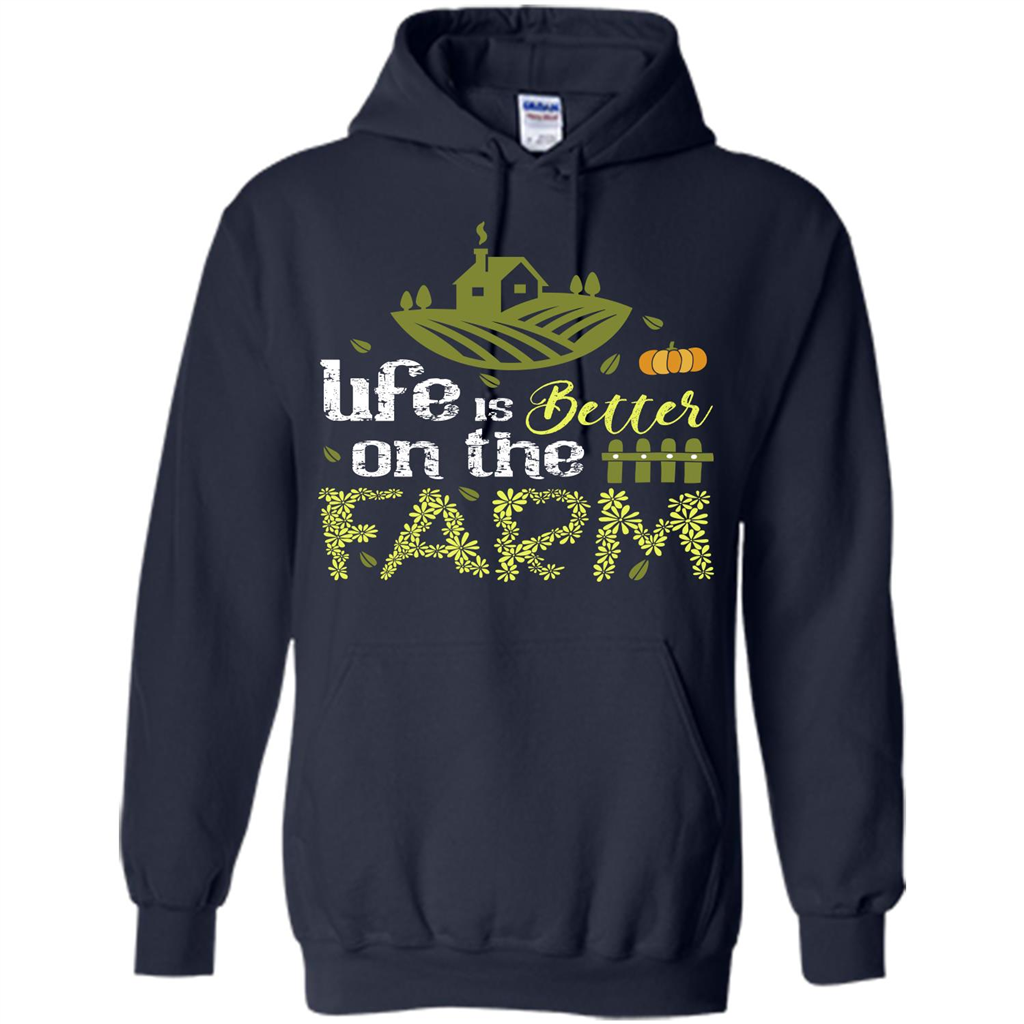 Farmer T-shirt Life Is Better On The Farm T-shirt Navy
