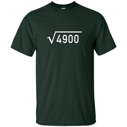 Funny Birthday T-shirt 70th Birthday T-shirt Forest Green