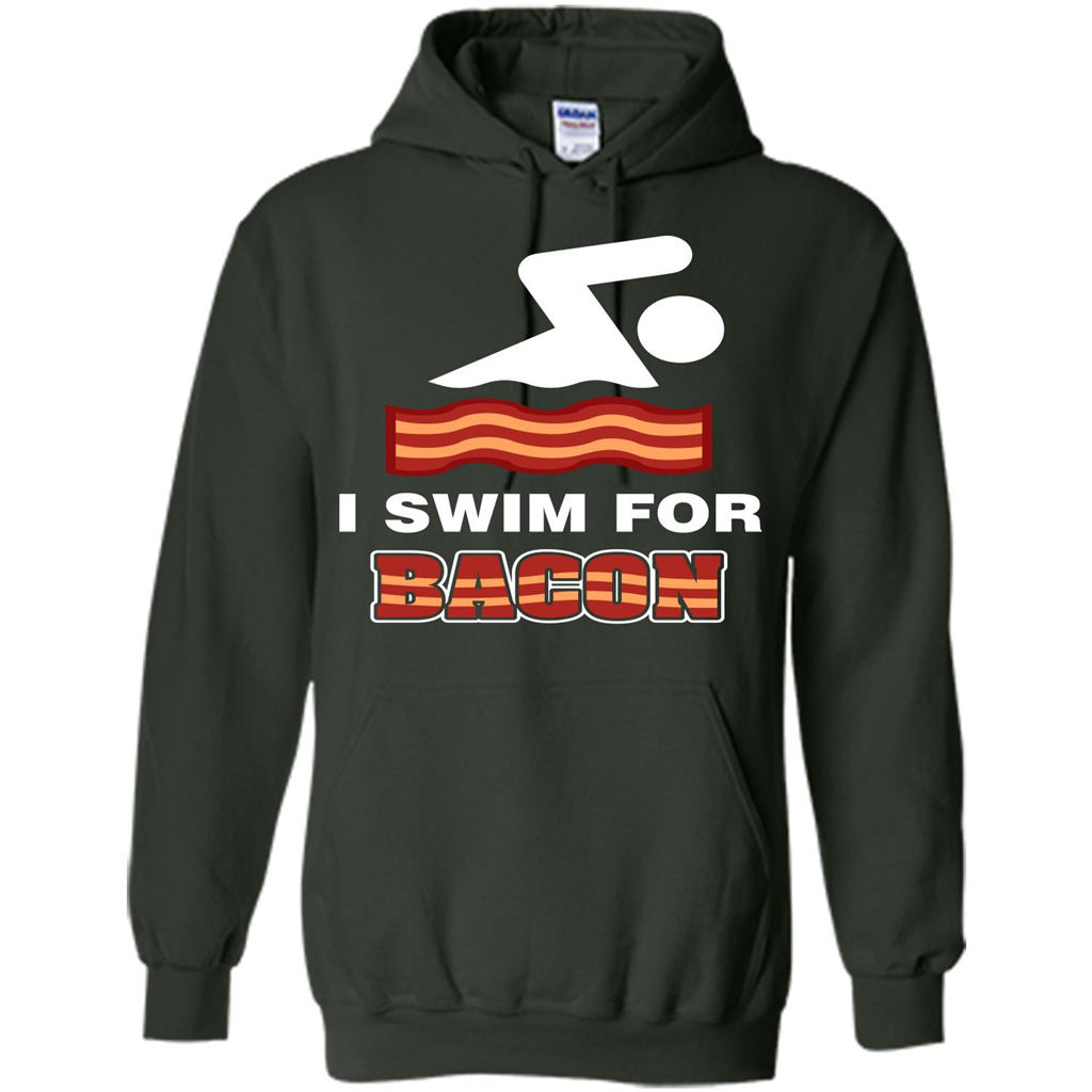Bacon T-shirt I Swim For Bacon T-shirt Forest Green