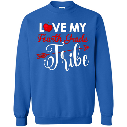 Love My Fourth Grade Tribe T-shirt School Day T-shirt Royal