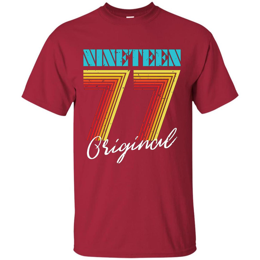 Original 1977 Birthday T-shirt Cardinal