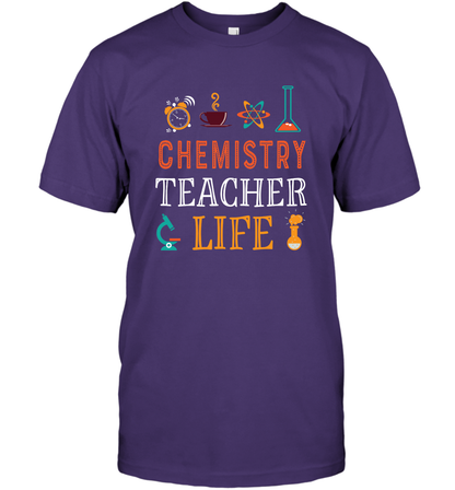 Chemistry Teacher Life Shirt For Womens Mens T-Shirt T-Shirt Purple