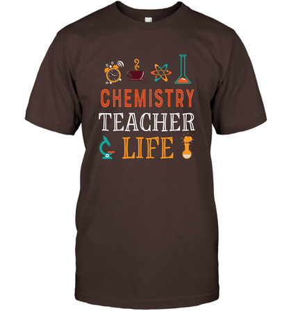 Chemistry Teacher Life Shirt For Womens Mens T-Shirt T-Shirt Dark Chocolate