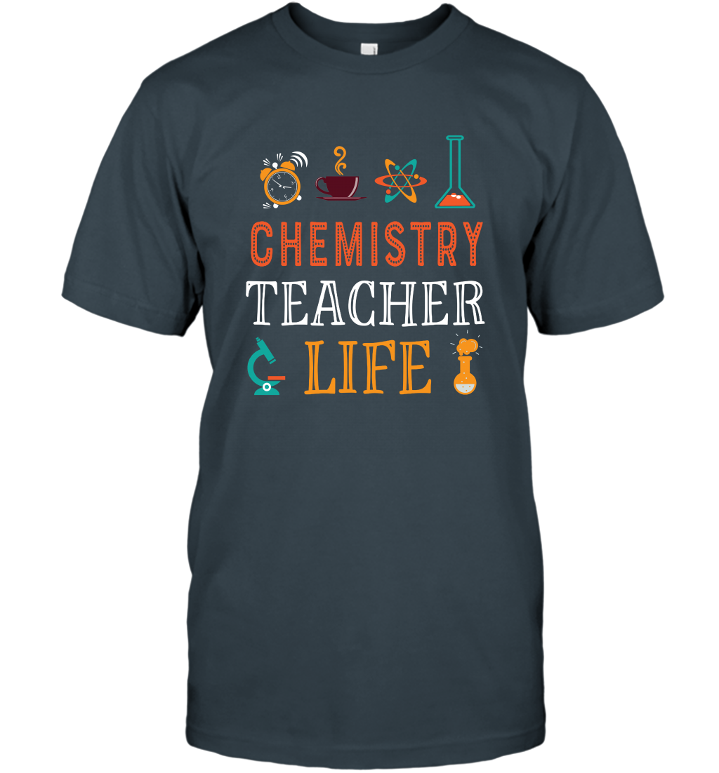 Chemistry Teacher Life Shirt For Womens Mens T-Shirt T-Shirt Charcoal