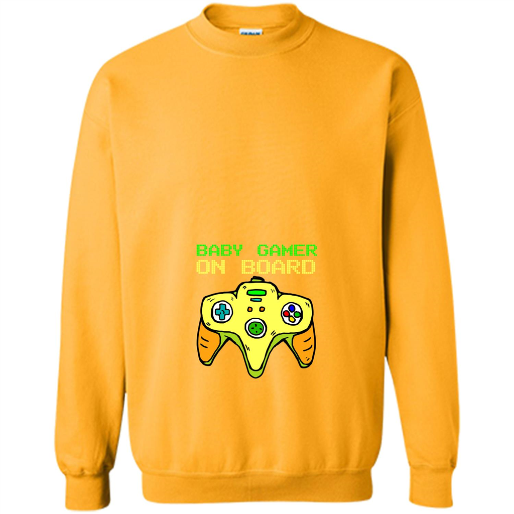 Pregnancy & Birth T-shirt Baby Gamer On Board Gold