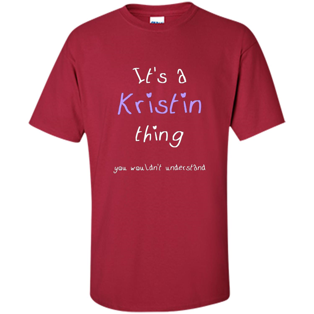 Funny Personalized First Name T-Shirt It's A Kristin Thing Cardinal