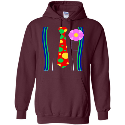 Halloween Clown Costume T-shirt Maroon