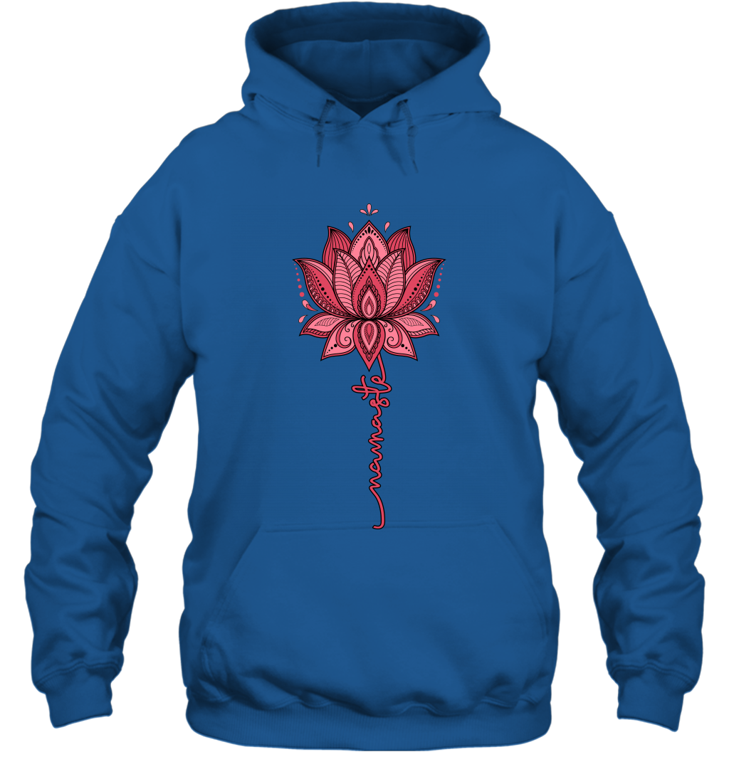 Namaste Mandala Lotus Shirt Hoodie Royal