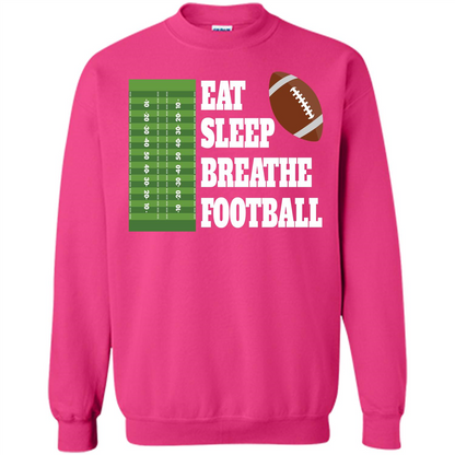 Eat Sleep Breathe Football T-shirt Heliconia