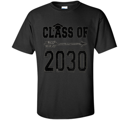 Kindergarten T-shirt Class Of 2030 Kindergarten Style T-shirt Black
