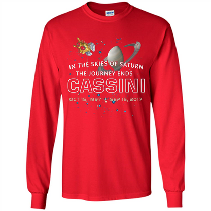 Cassini Spacecraft: End Of Mission At Saturn T-shirt Red