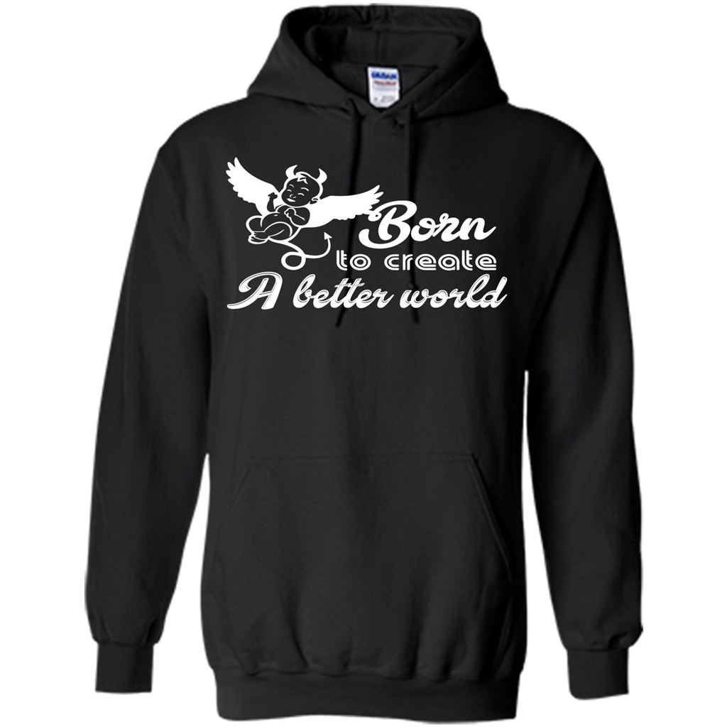 Baby T-shirt Born To Create A better World T-shirt Black