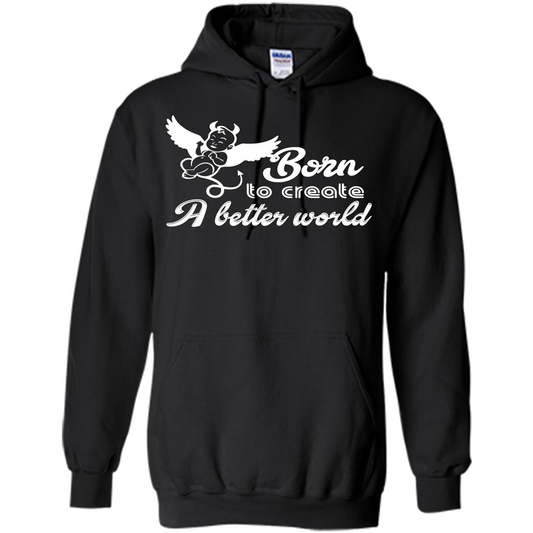 Baby T-shirt Born To Create A better World T-shirt Black