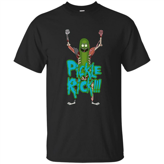 Pickle Funny Rick T-shirt Black