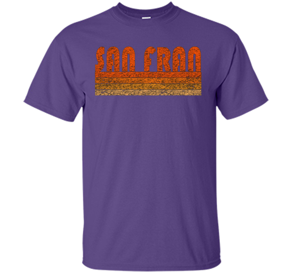 Vintage Retro San Francisco T-Shirt cool shirt Purple
