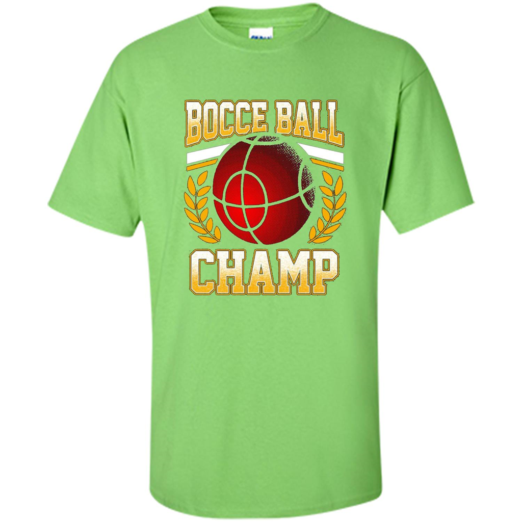 Bocce Ball Champ T-Shirt Bocce Ball Player Lime