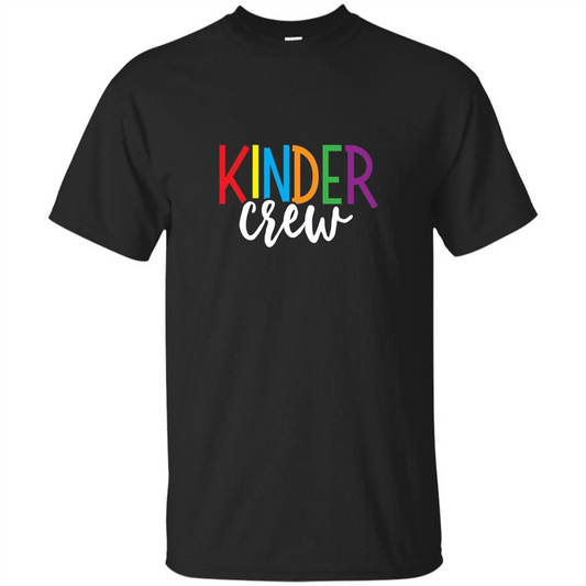 Cute Kindergarten Teacher Team T-shirt Black