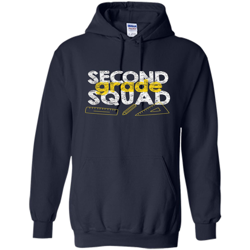 Second Grade Squad T-shirt Students Back To School T-shirt Navy