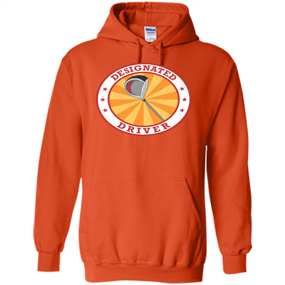 Golf T-shirt Designated Driver Funny Golf T-shirt Orange