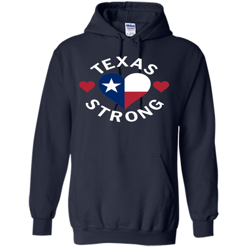Texas Strong Hurricane Harvey Heart 2017 T-shirt Navy