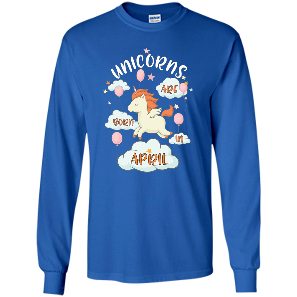 April Unicorn T-shirt Unicorns Are Born In April T-shirt Royal