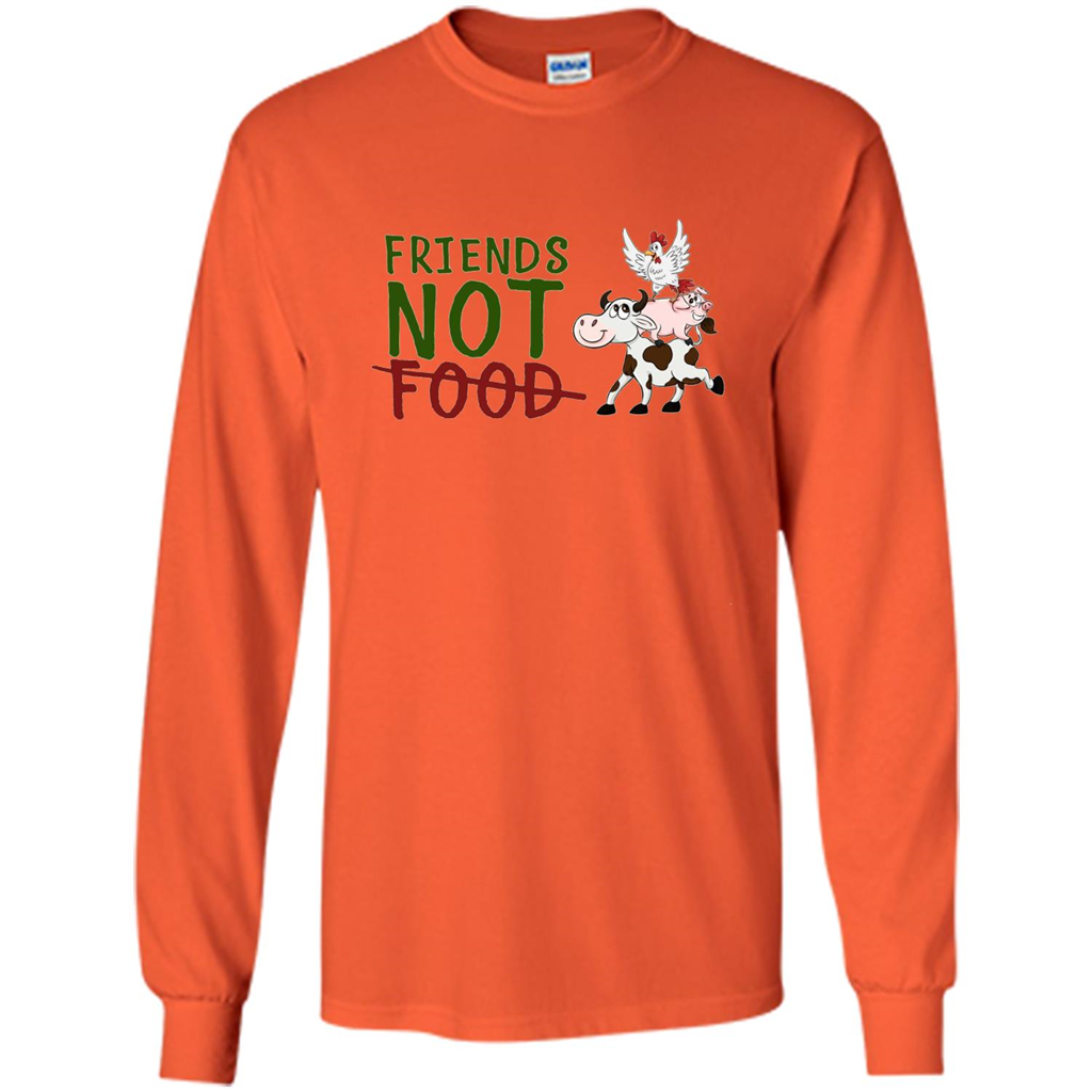 Friends Not Food T-Shirt Orange
