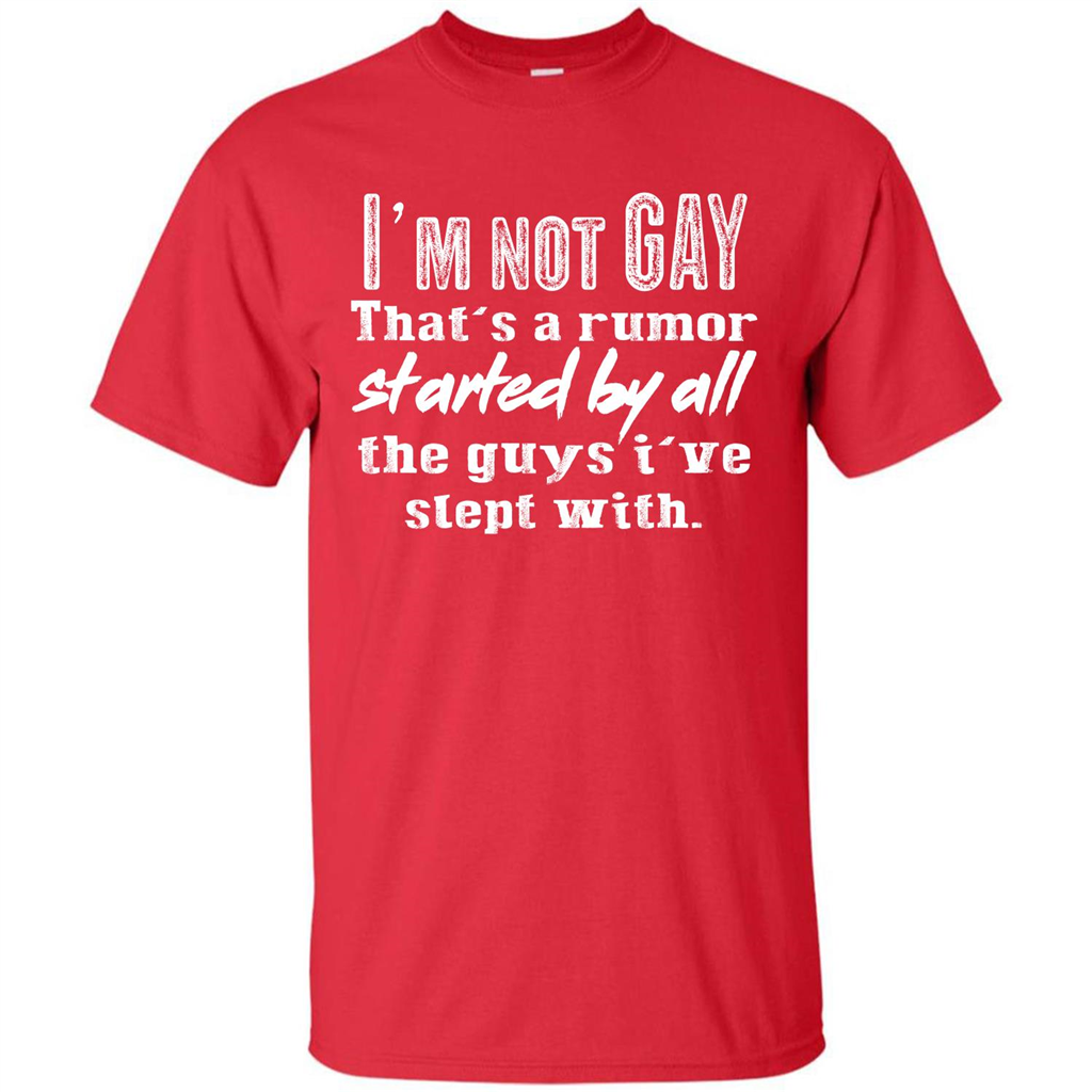 LGBTQ T-shirt I‰۪m Not Gay That‰۪s A Rumor Red