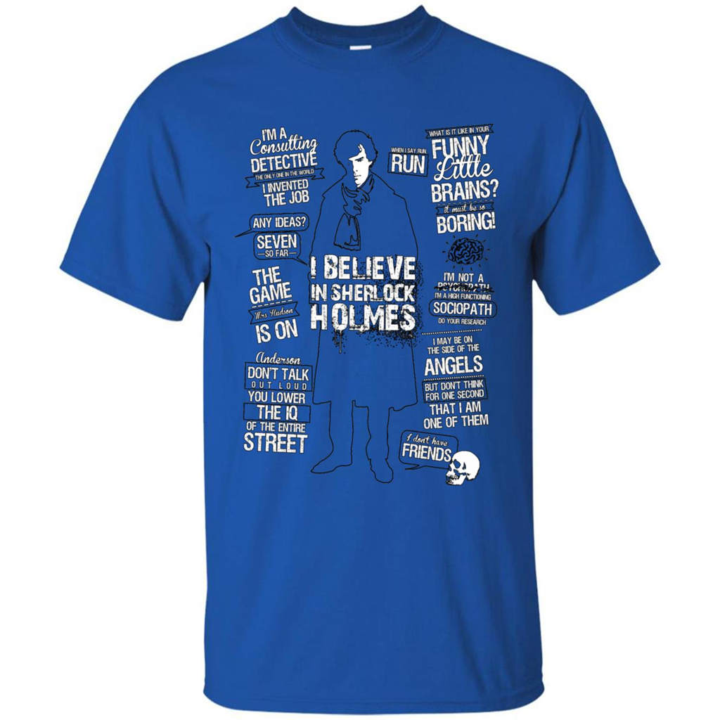 Detective Quotes To A Great Mind Nothing Is Little T-shirt Royal