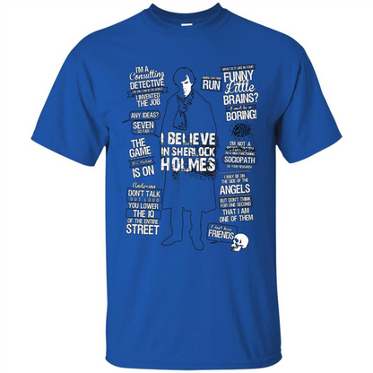 Detective Quotes To A Great Mind Nothing Is Little T-shirt Royal