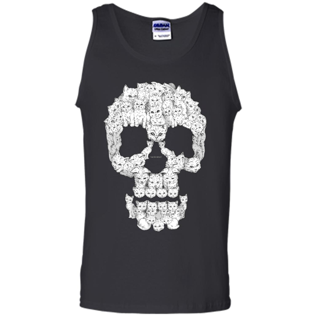 Skulls Are For Pussies Cats T-shirt Black