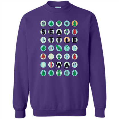 Seattle, Washington T-shirt Emerald City T-shirt Purple