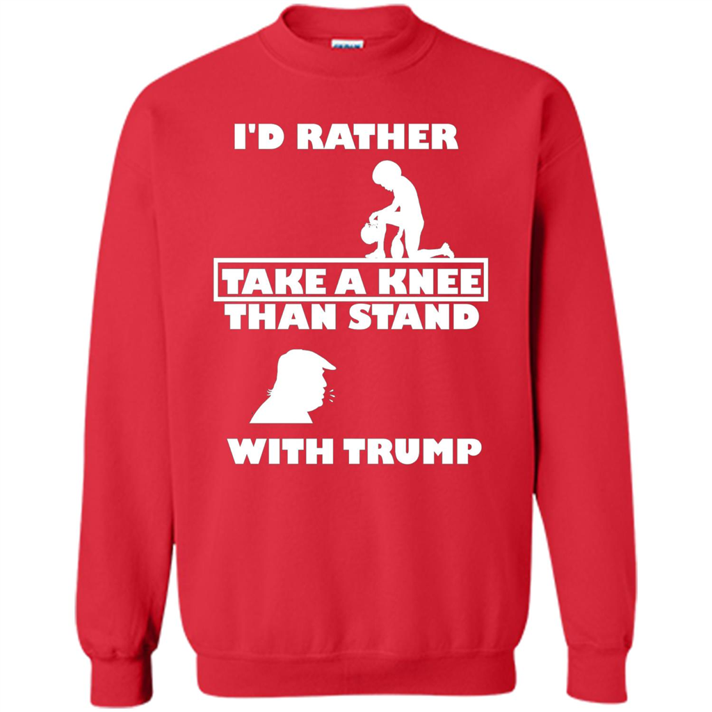 American T-shirt I'd Rather Take A Knee T-shirt Red
