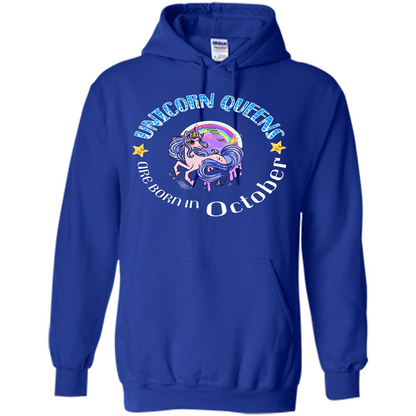 October Unicrorn T-shirt Unicorn Queens Are Born October Royal
