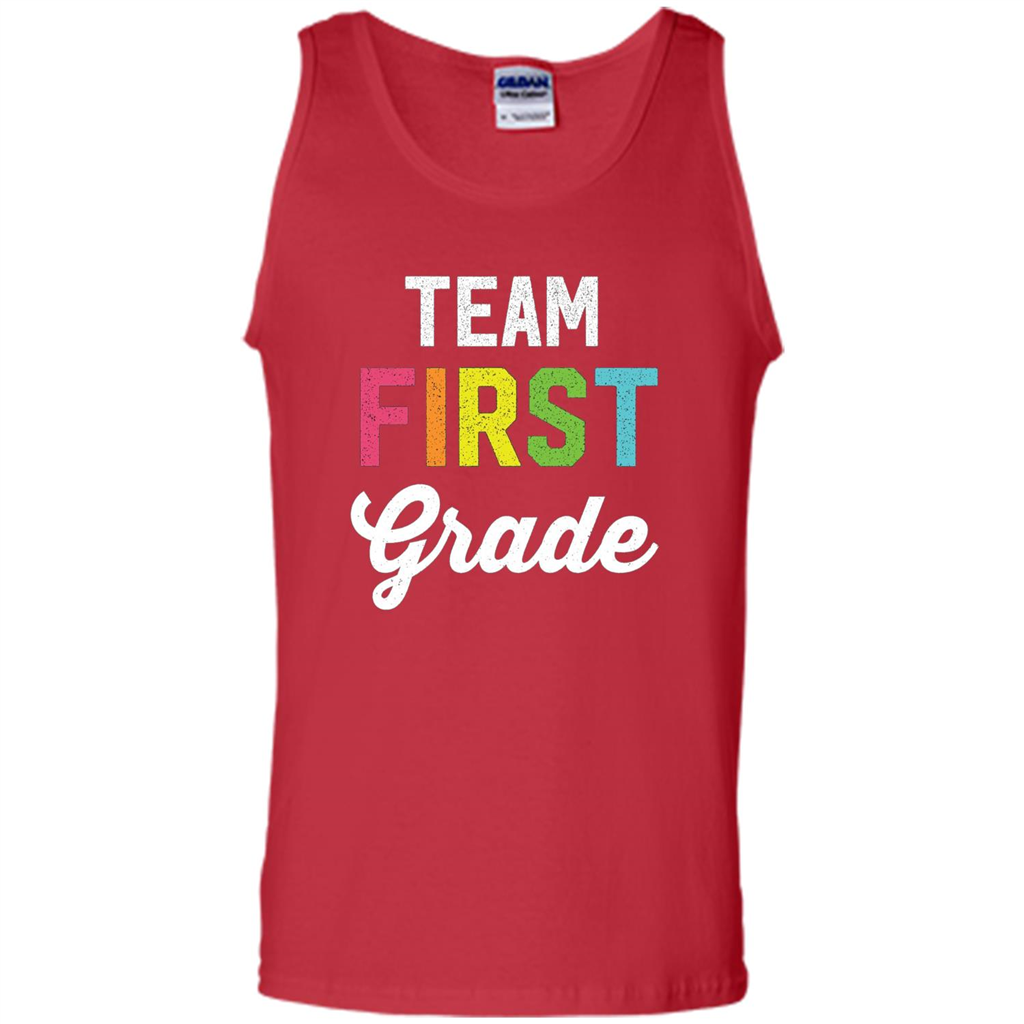 Team 1st First Grade Teacher T-shirt Red