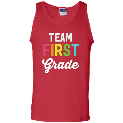 Team 1st First Grade Teacher T-shirt Red