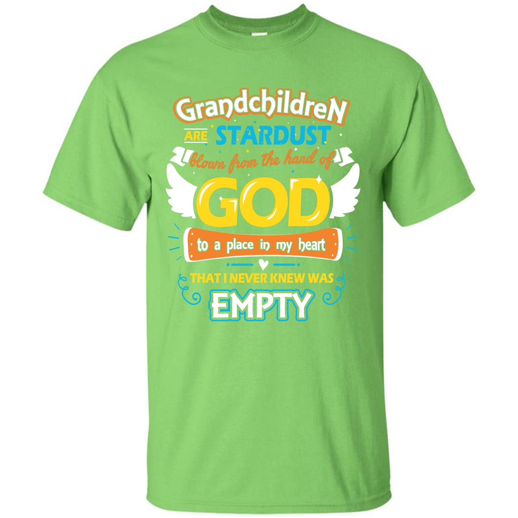 Grandchildren Are Stardust From The Hands Of God T-shirt Lime