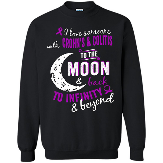 Crohn's and Colitis Awareness T-shirt Black