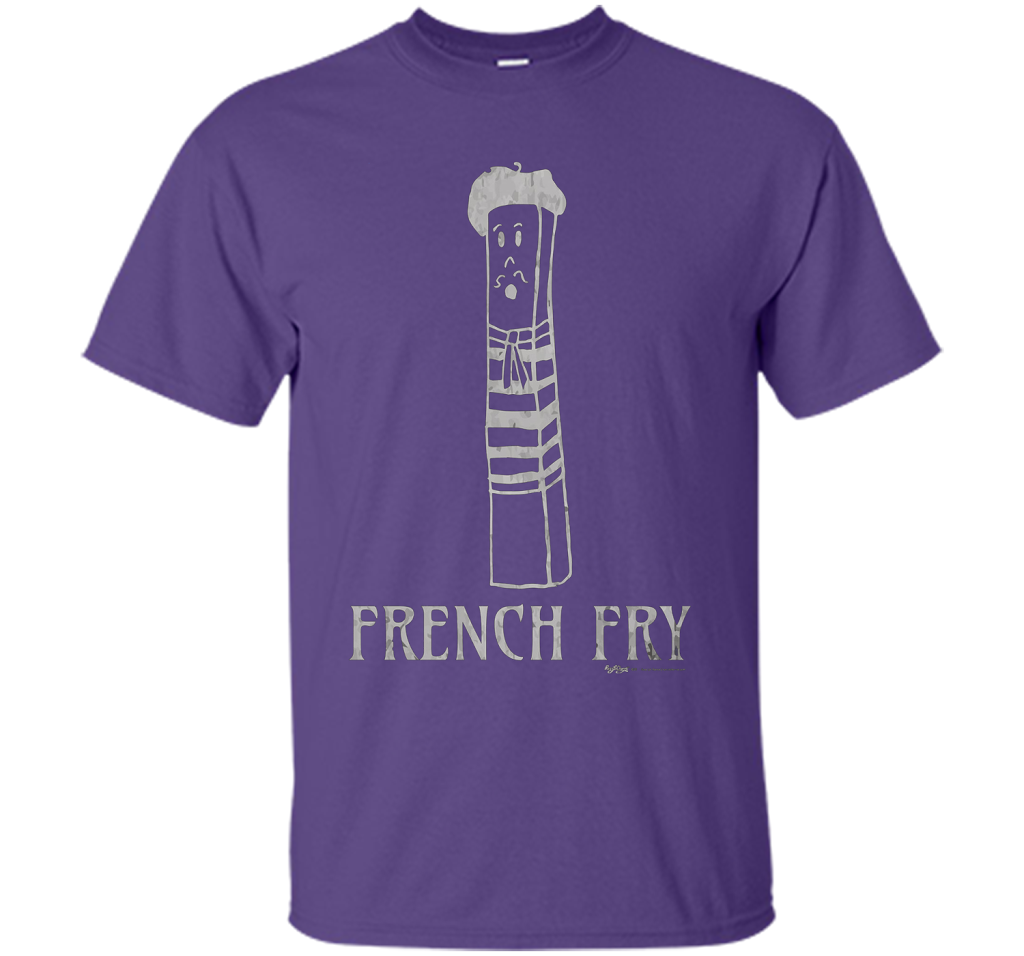 Vintage Paris French Fry T Shirt Men Women and Kids t-shirt Purple