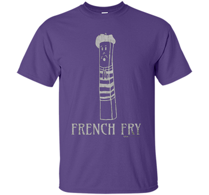 Vintage Paris French Fry T Shirt Men Women and Kids t-shirt Purple