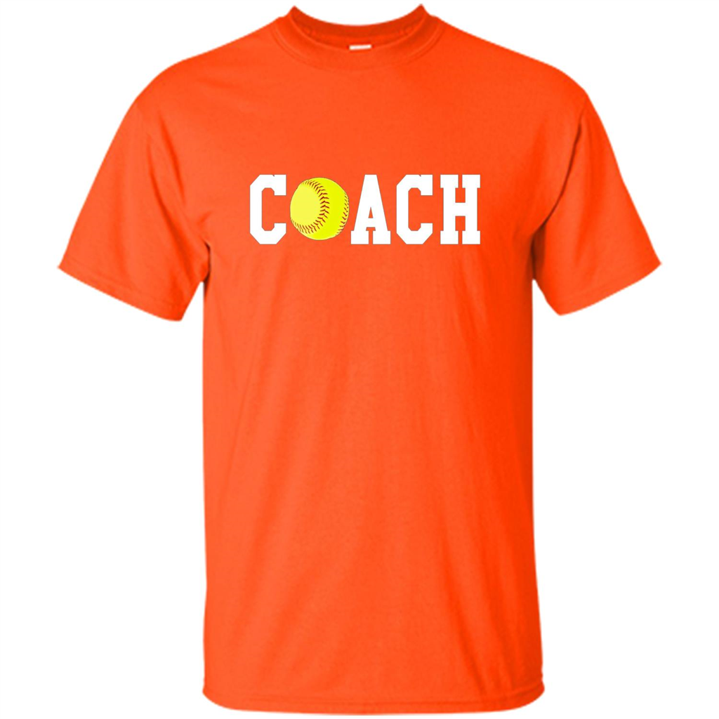 Softball Coach Gift T-shirt Orange