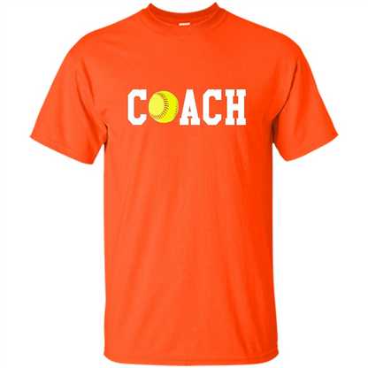 Softball Coach Gift T-shirt Orange