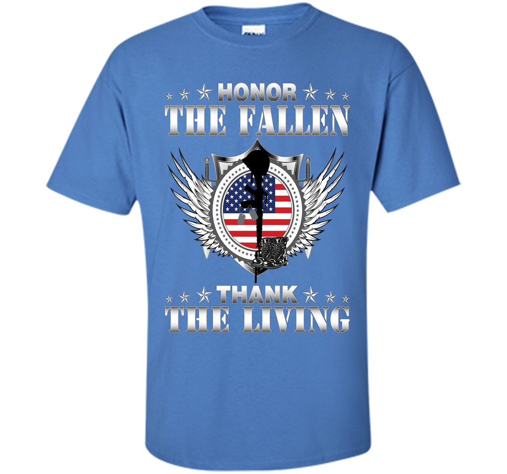 Honor The Fallen Thank The Living T-Shirt Memorial's Day t-shirt Iris
