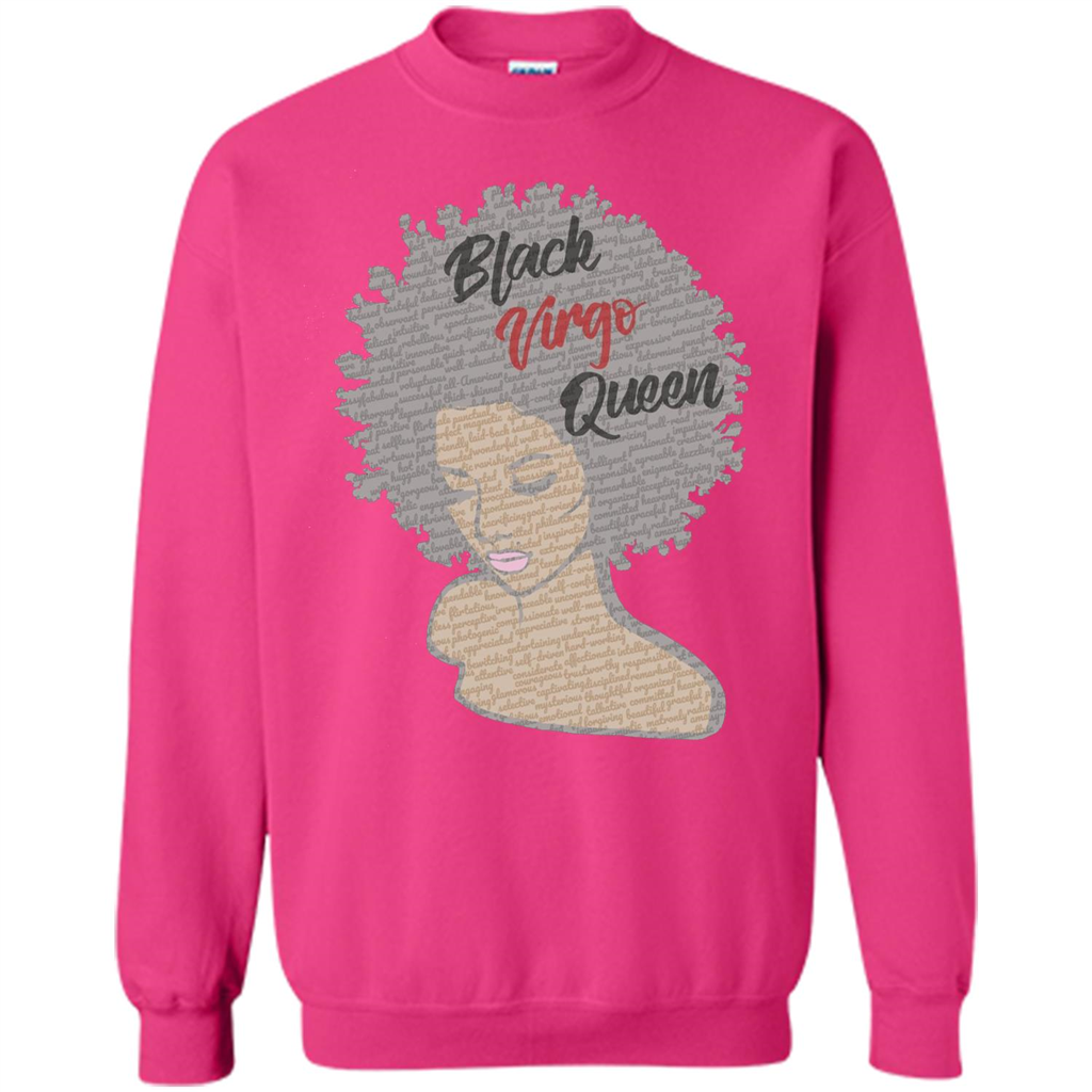 Black Virgo Queen T-shirt Heliconia