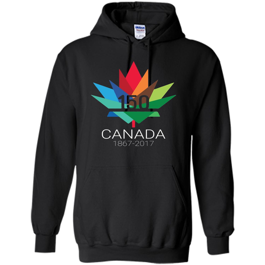 Canada 150 Years - Maple Leaf T-Shirt Black