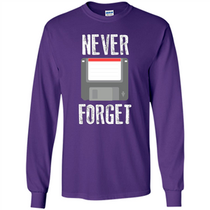 Never Forget Floppy Disk Vintage Computer T-shirt