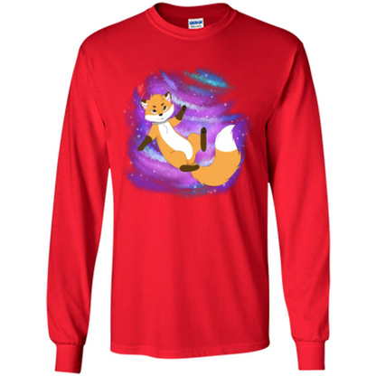 Space Fox T-shirt Red