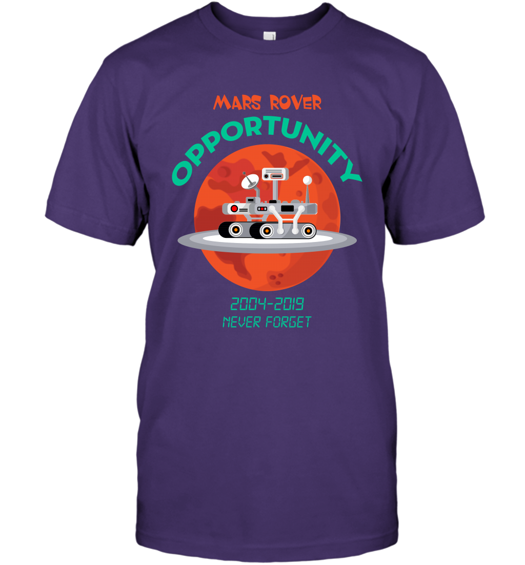 Mars Rover Opportunity Never Forget Shirt T-Shirt T-Shirt Purple