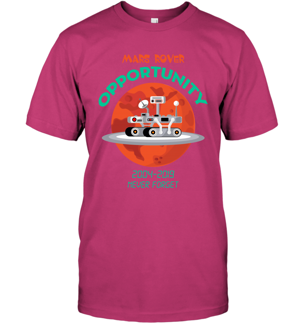 Mars Rover Opportunity Never Forget Shirt T-Shirt T-Shirt Heliconia