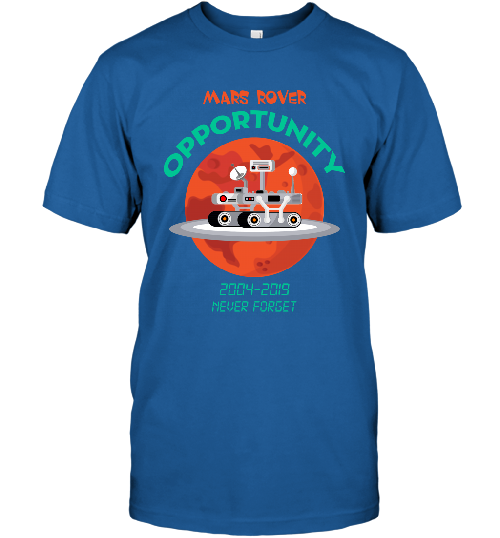 Mars Rover Opportunity Never Forget Shirt T-Shirt T-Shirt Royal