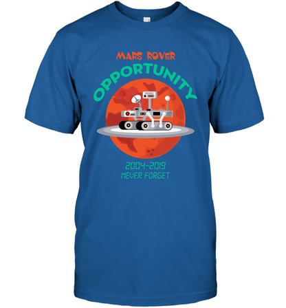 Mars Rover Opportunity Never Forget Shirt T-Shirt T-Shirt Royal